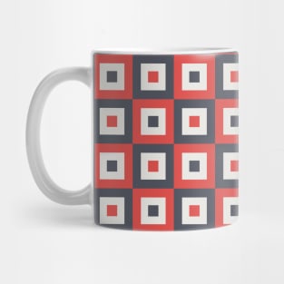 Black and Red Checkered Pattern Mug